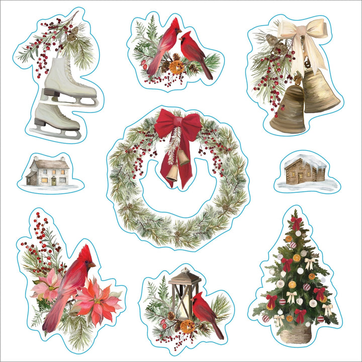Merry & Bright Christmas Festive Sticker Book