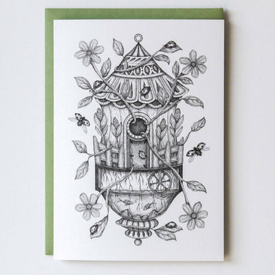 Ladybug House Card