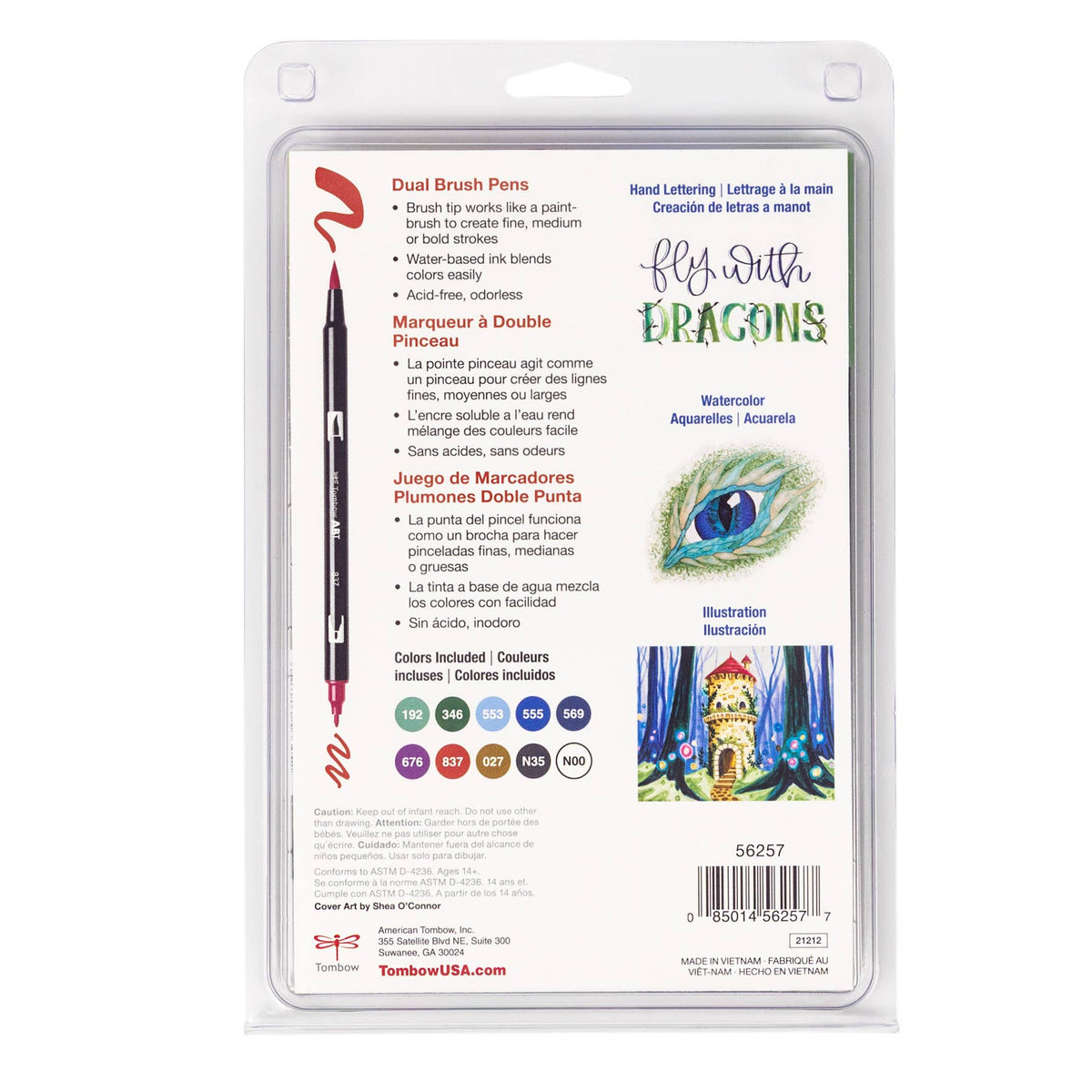 Tombow Dual Brush Pens - Dragons 10 Pack
