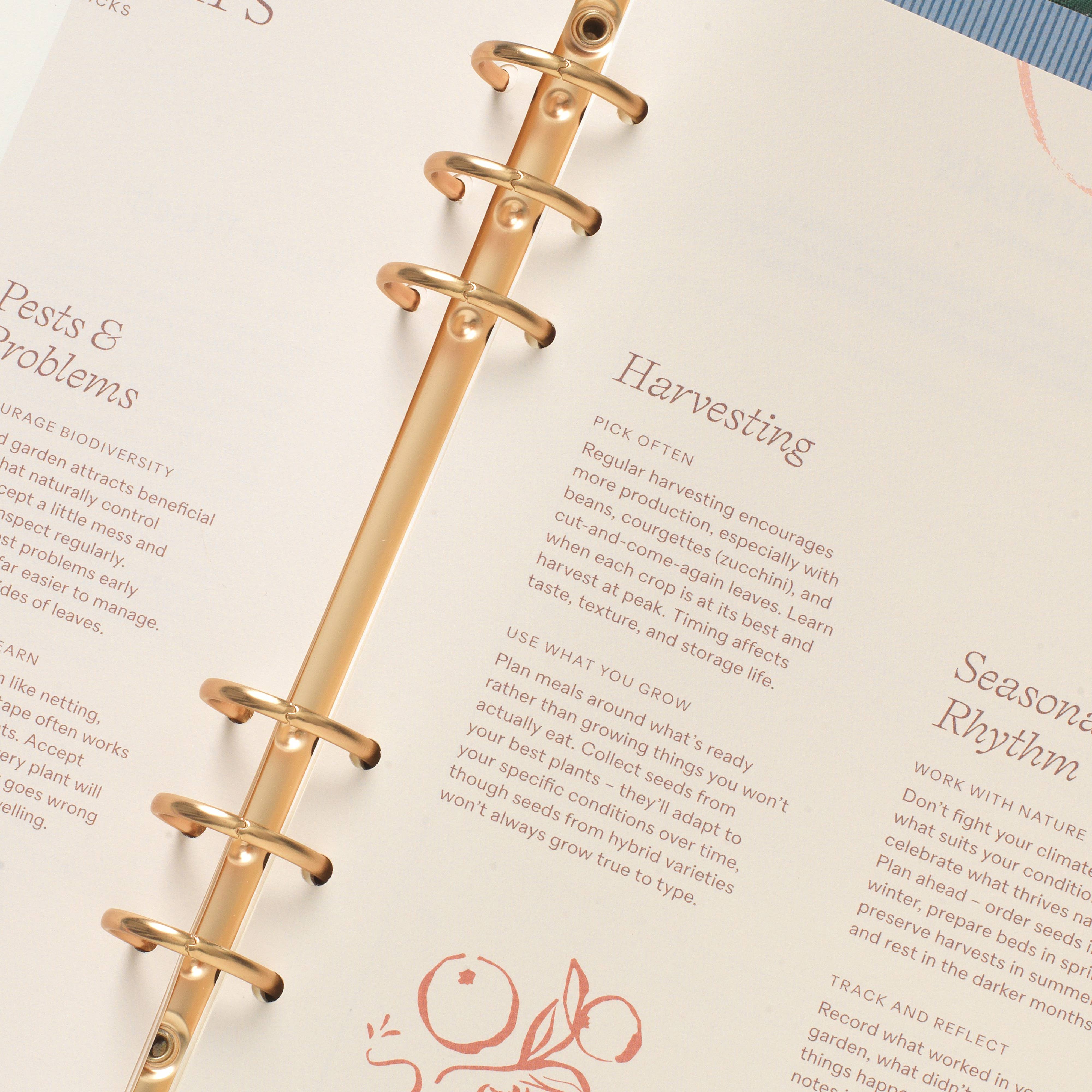 Garden Trellis Binder-Folio Workbook