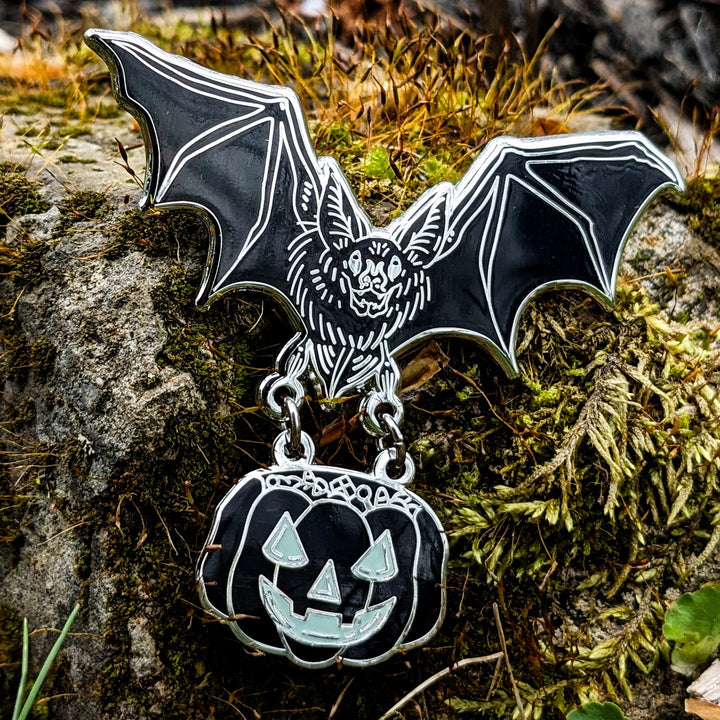 Nocturna, Bearer of Treats Bat Pin