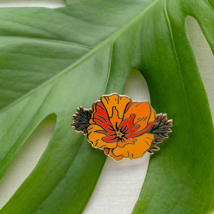 California Poppy Pin