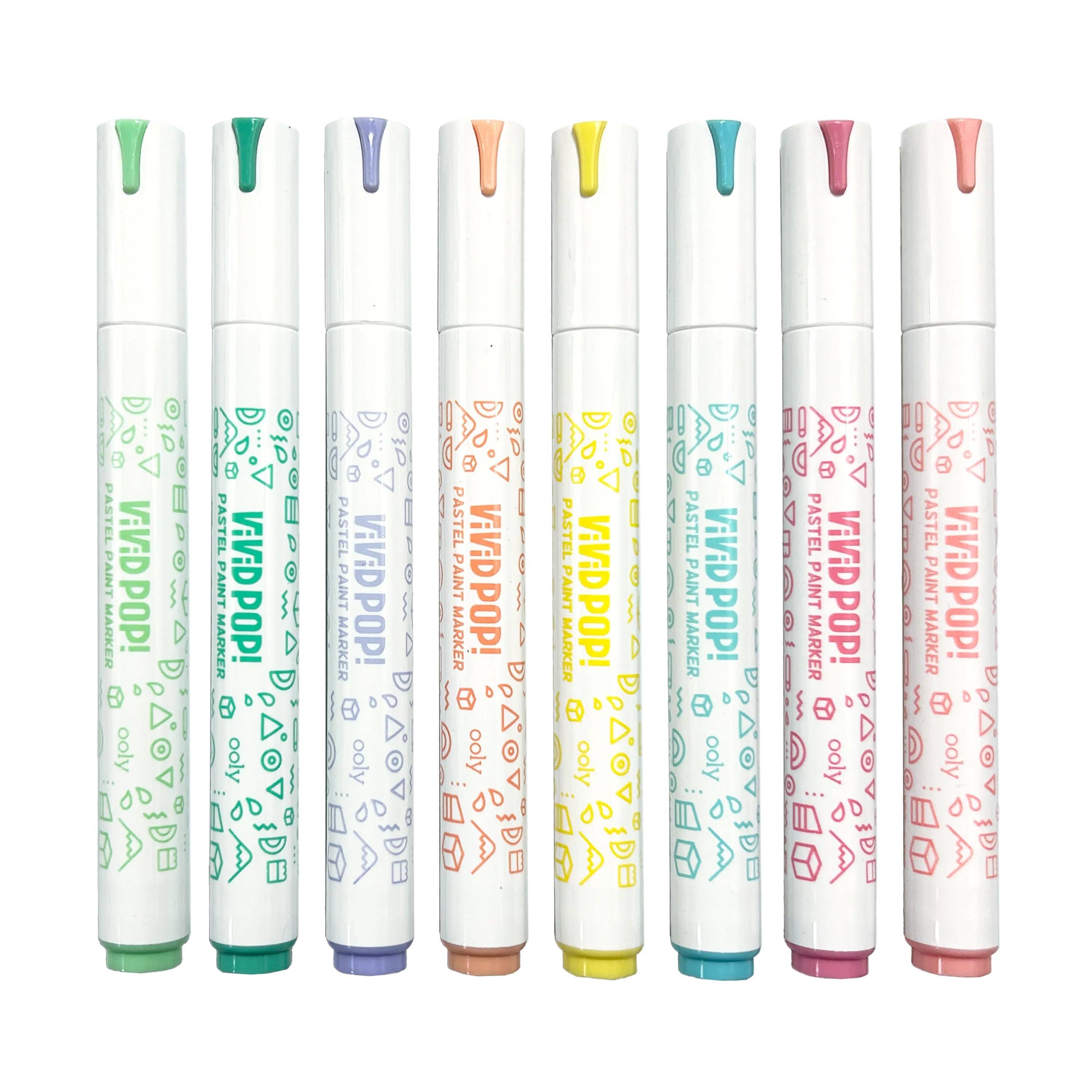 Vivid Pop Paint Markers - Pastel Set of 8