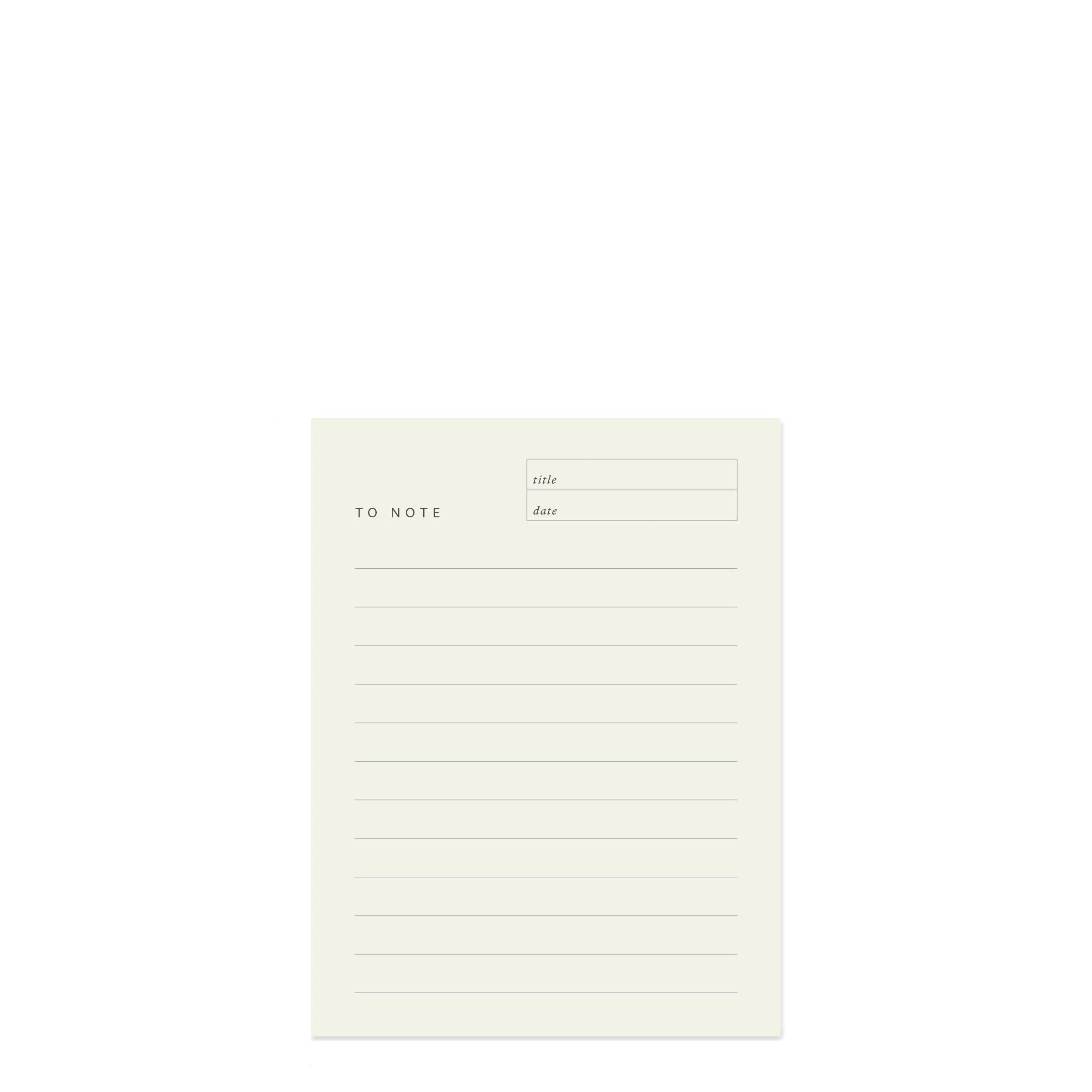 To Note Chunky Notepad