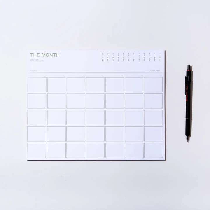 Utilitarian Monthly Desk Planner