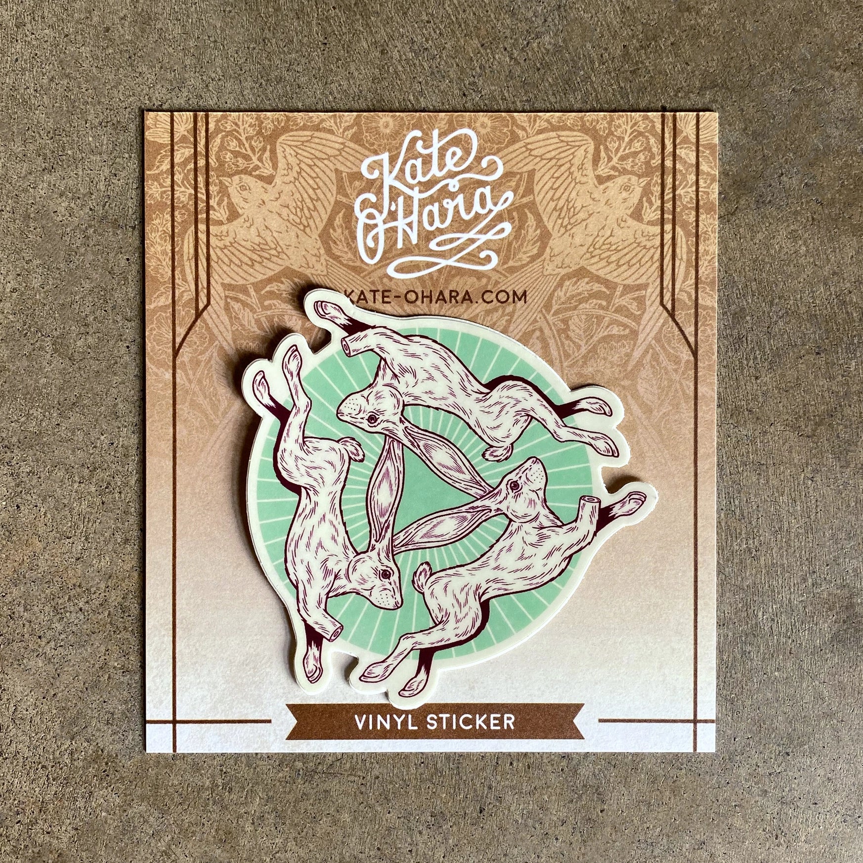 Three Hares Sticker