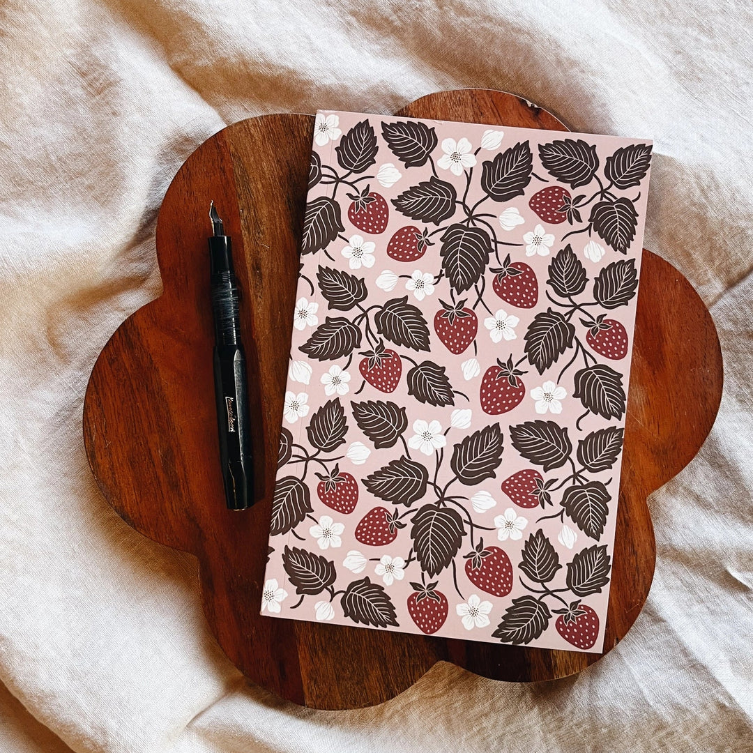 Strawberry Patch Soft Touch Notebook
