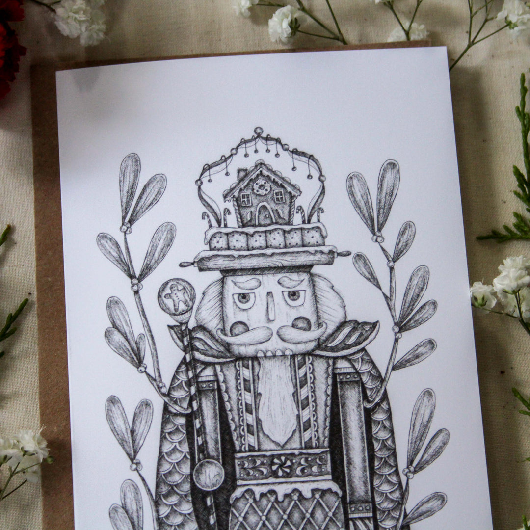 The Gingerbread Nutcracker | Greeting Card