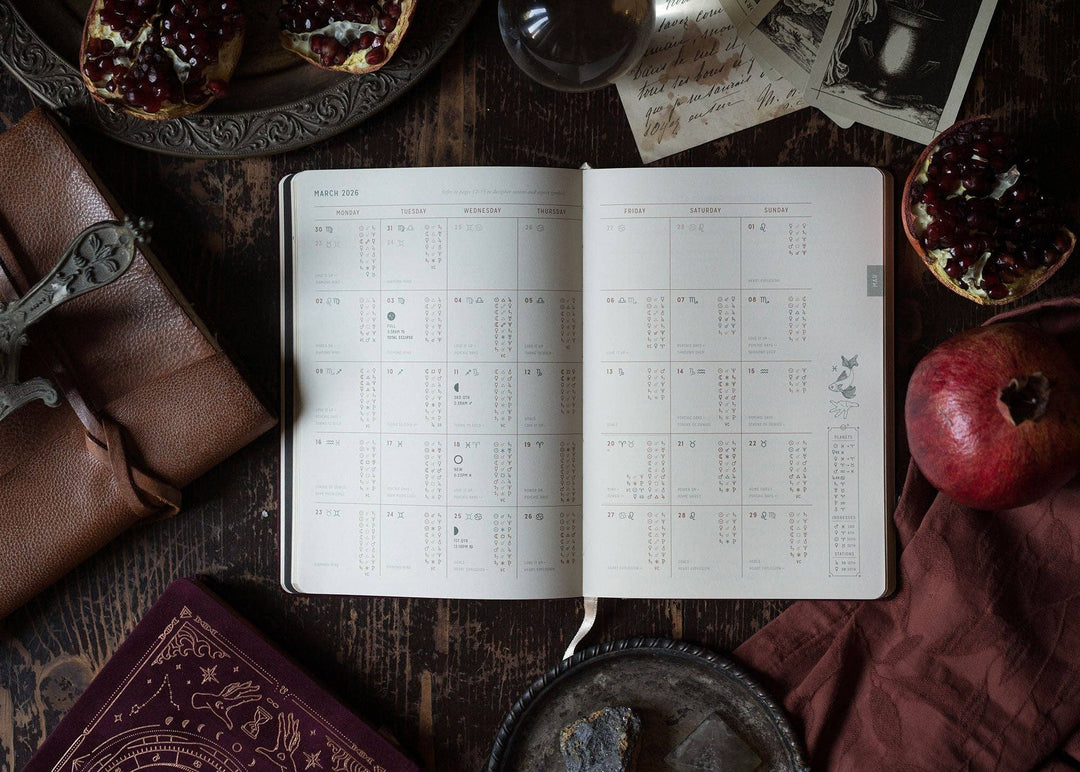 Magic of I - 2026 Astrological Almanac & Guidebook - Pomegranate Velvet