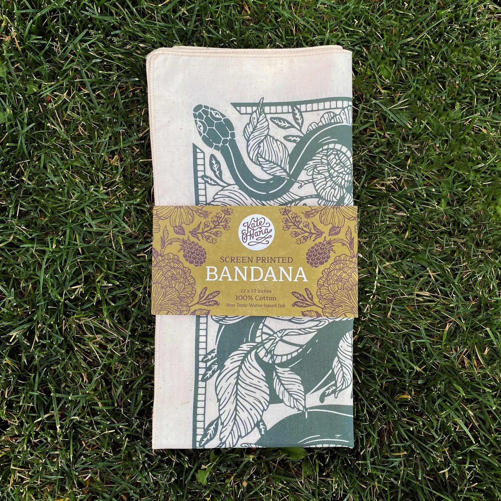 Laurel Floral Snake Bandana