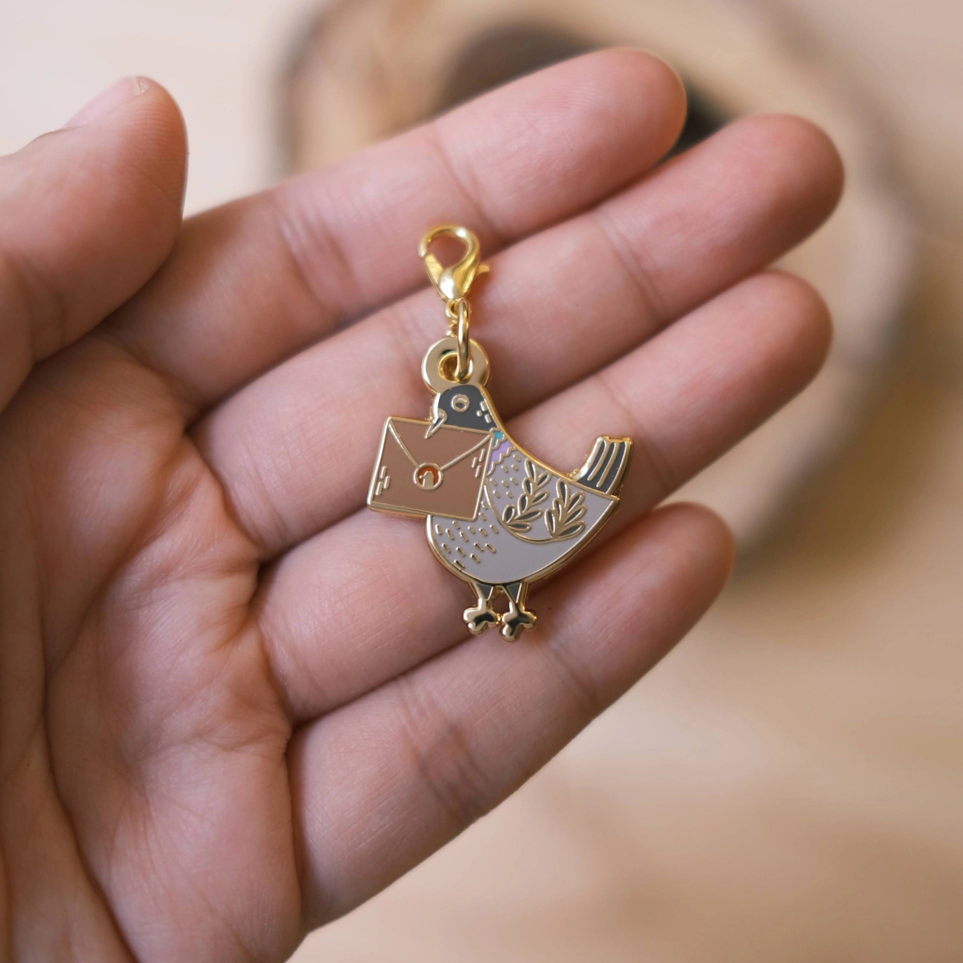 Pigeon Messenger Notebook Charm