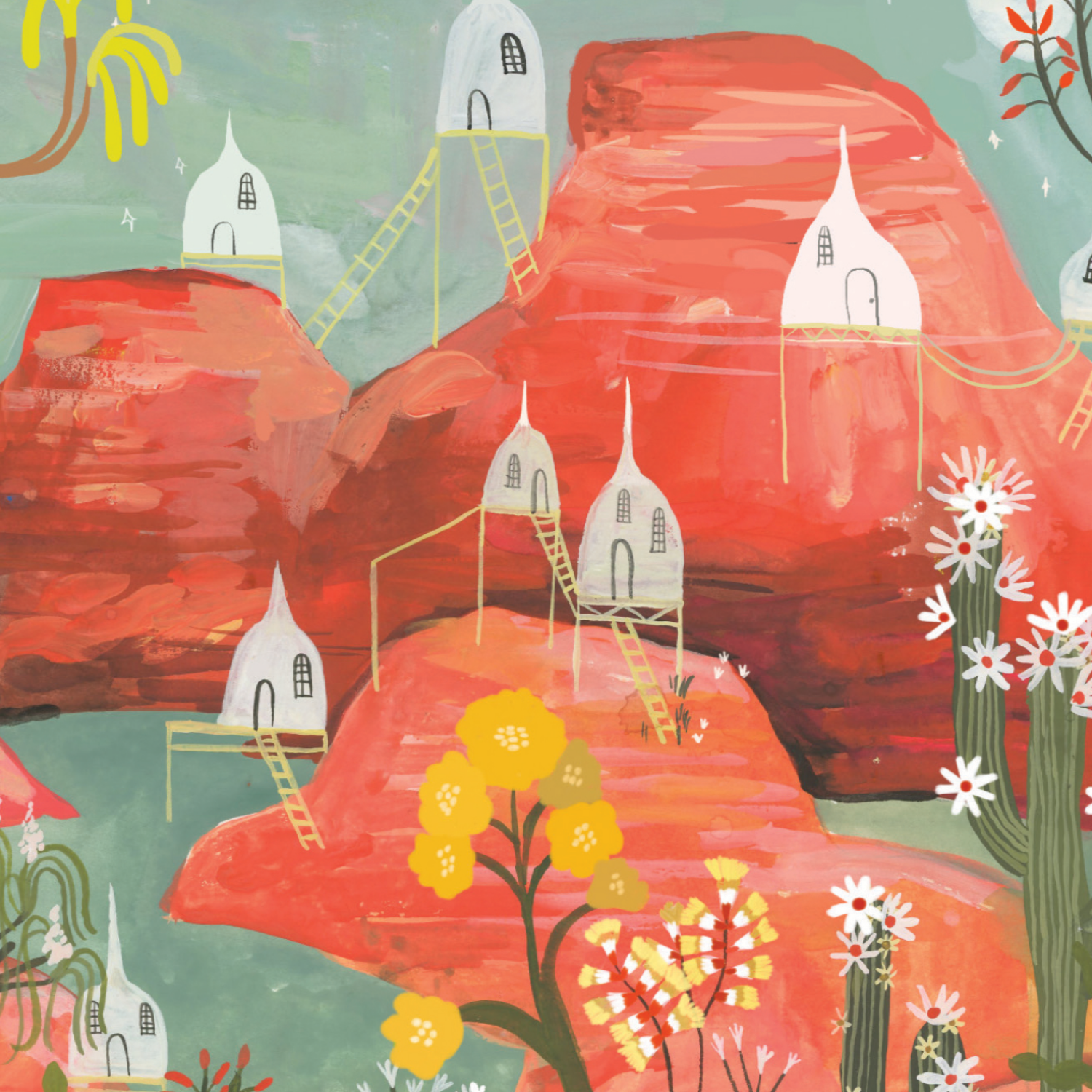 I Love You Utopia Little Houses Card