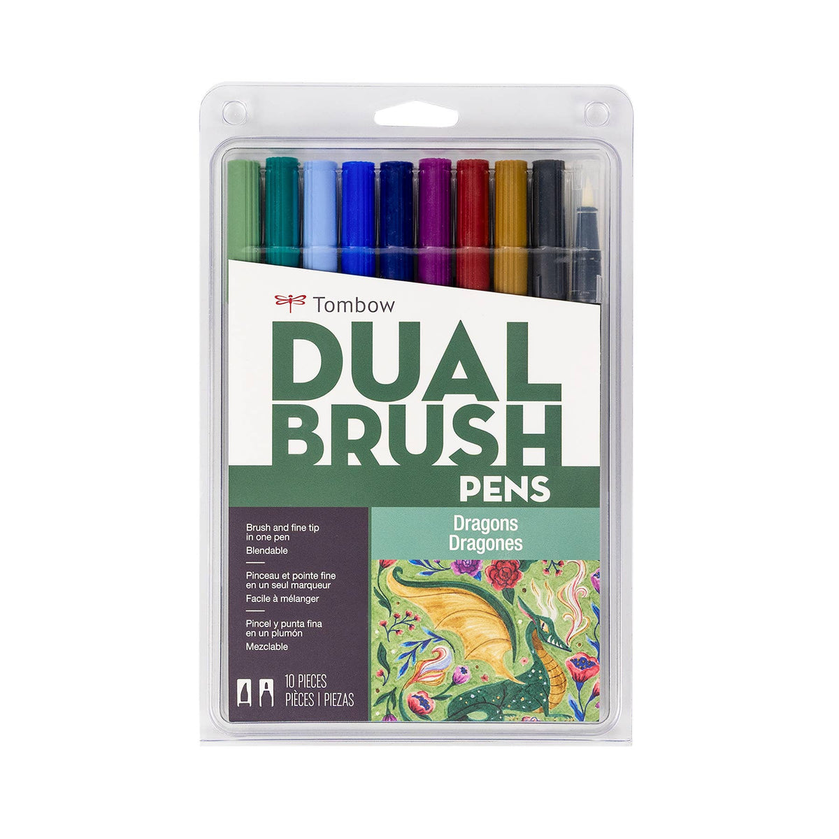 Tombow Dual Brush Pens - Dragons 10 Pack