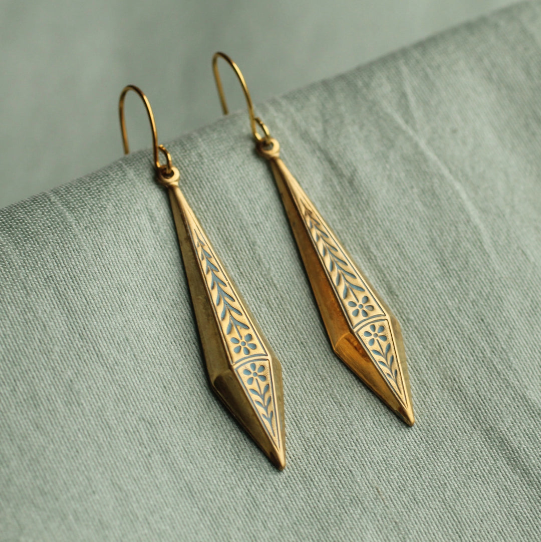 Floral Filigree Drop Earrings
