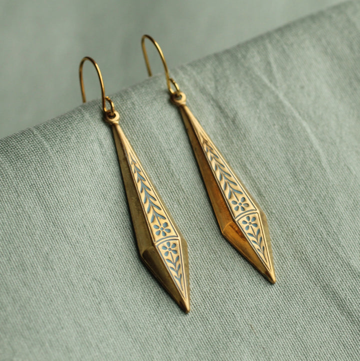 Floral Filigree Drop Earrings