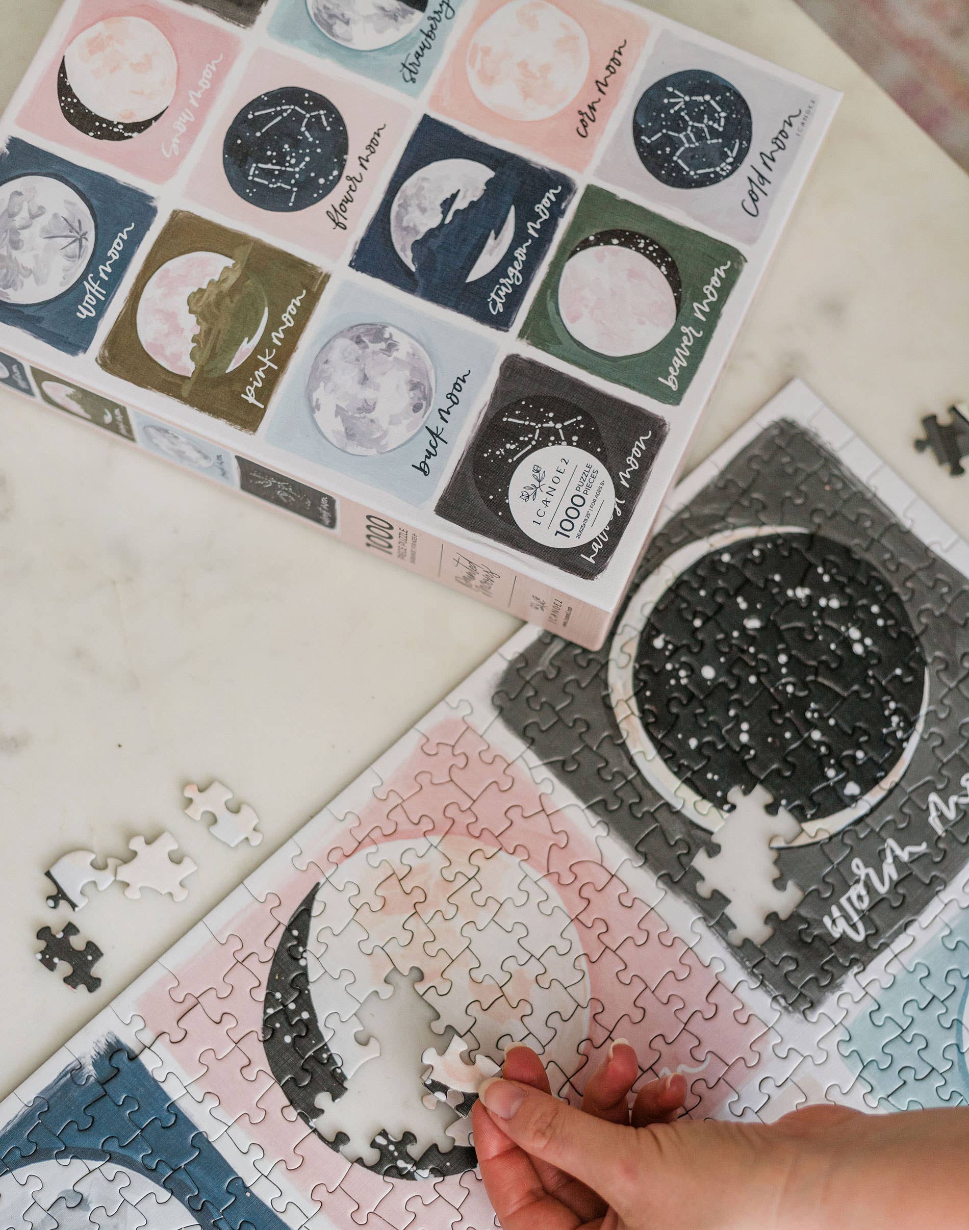 Painted Moons - 1000 Piece Puzzle