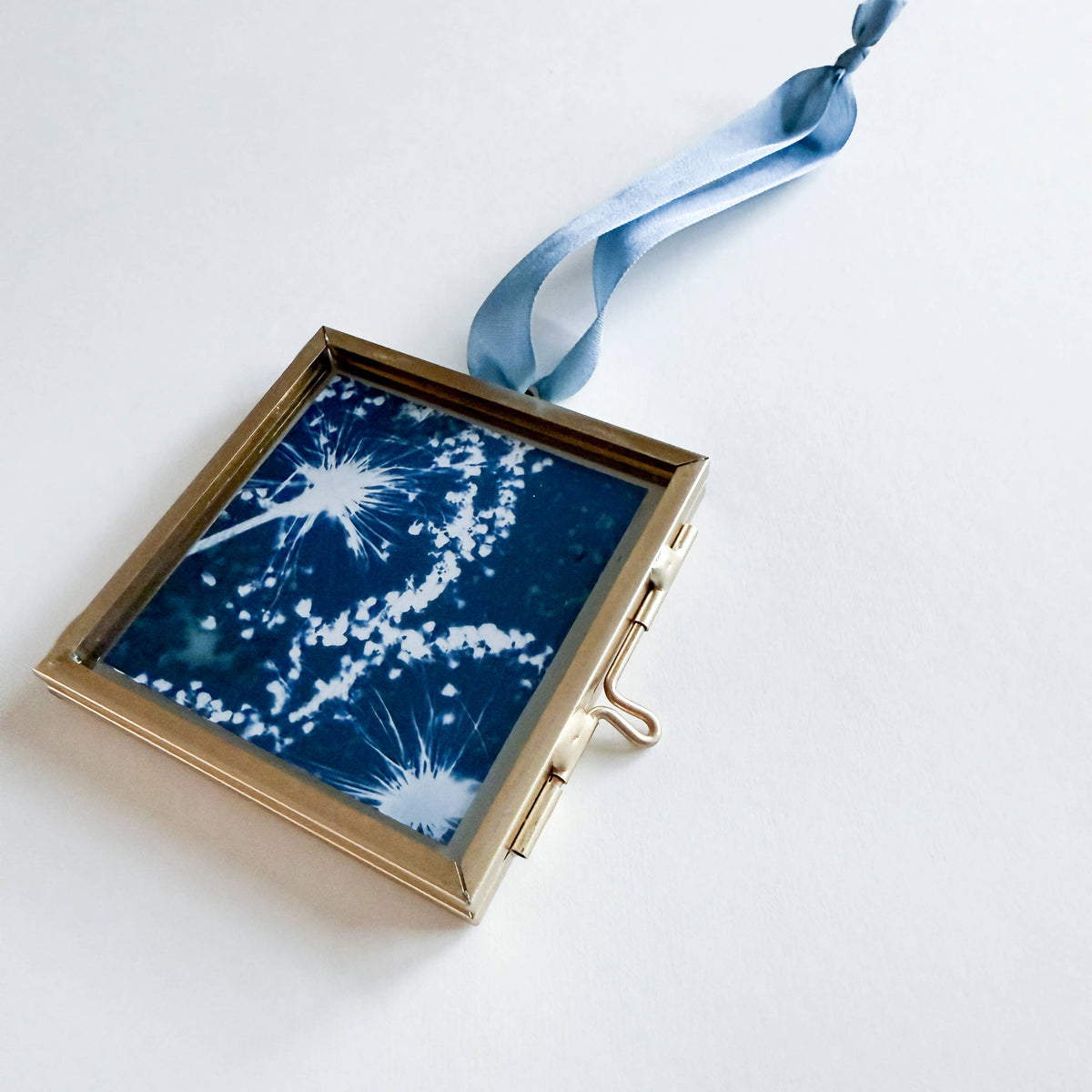 Mini Allium Cyanotype Hanging Ornament