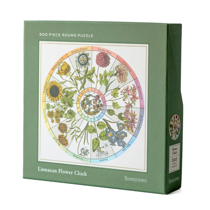 Flower Clock - 500 Piece Round Puzzle