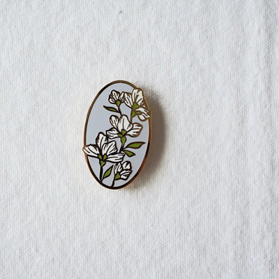 Oval Lilac Pin