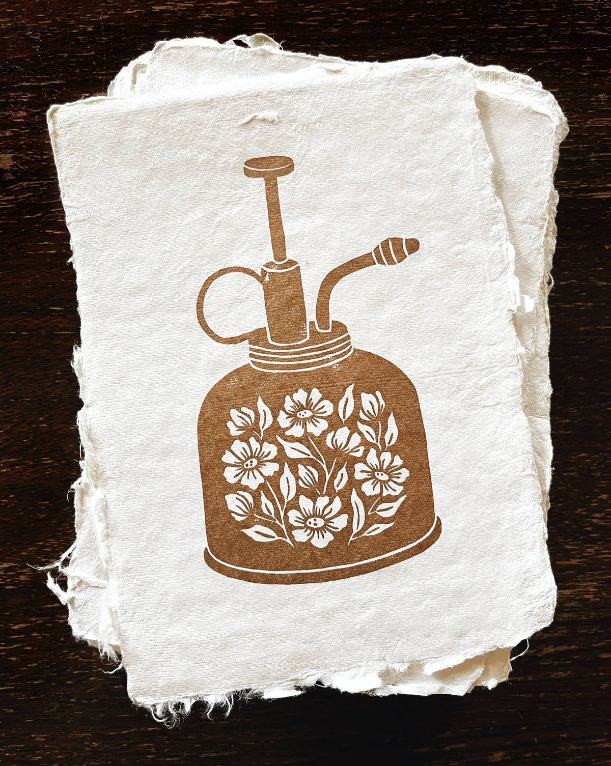 Plant Mister Block Print - 5" x 7"