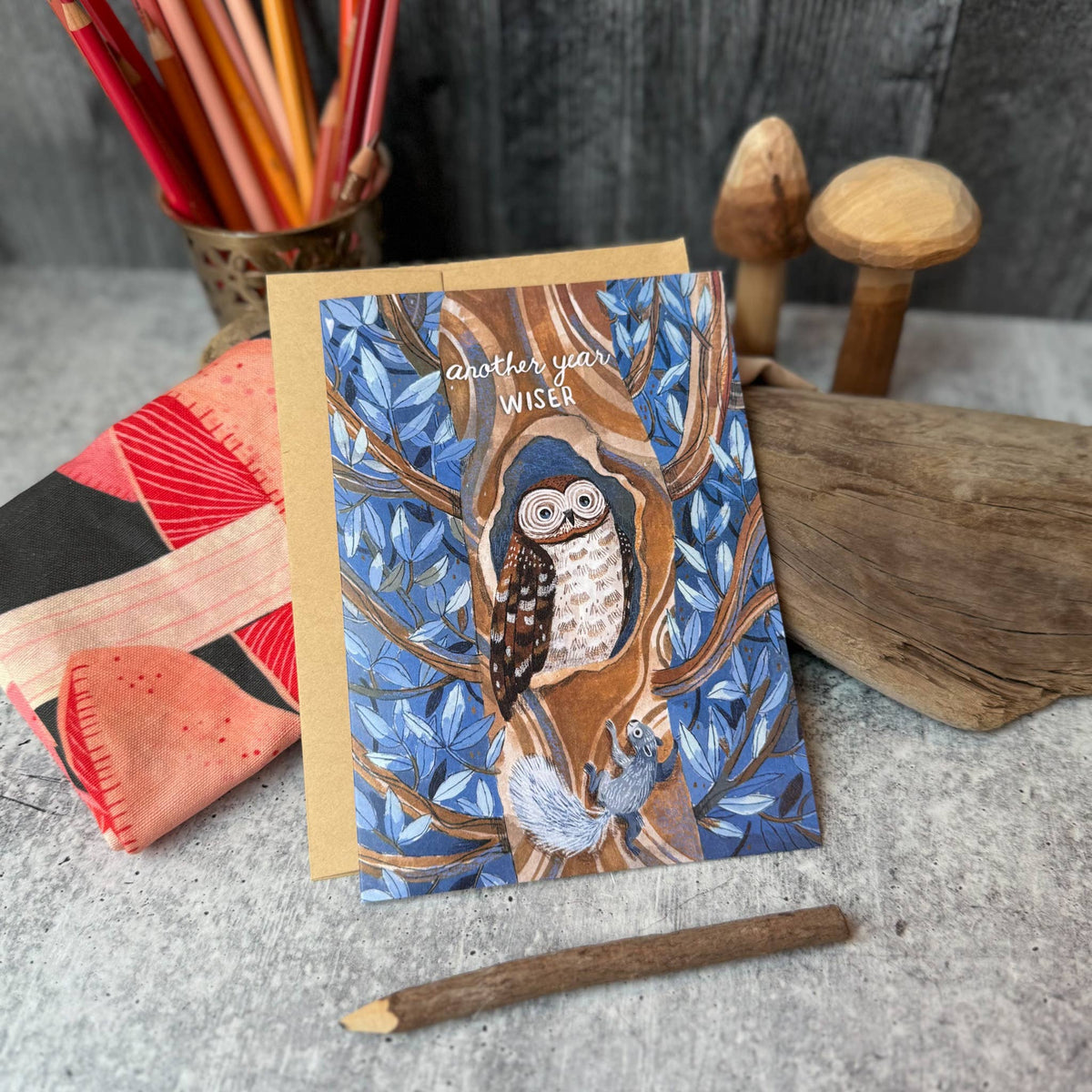 Wise Owl Birthday Card
