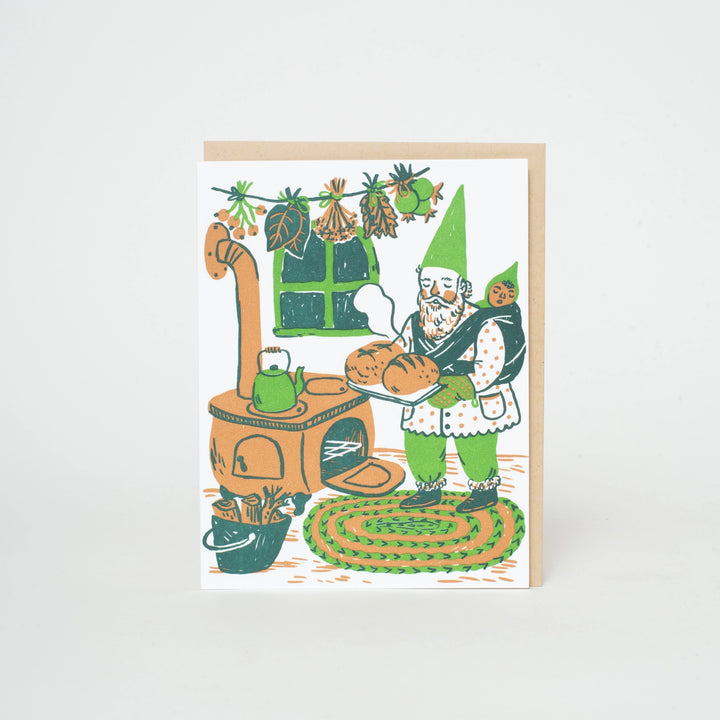 Baking Gnome Card