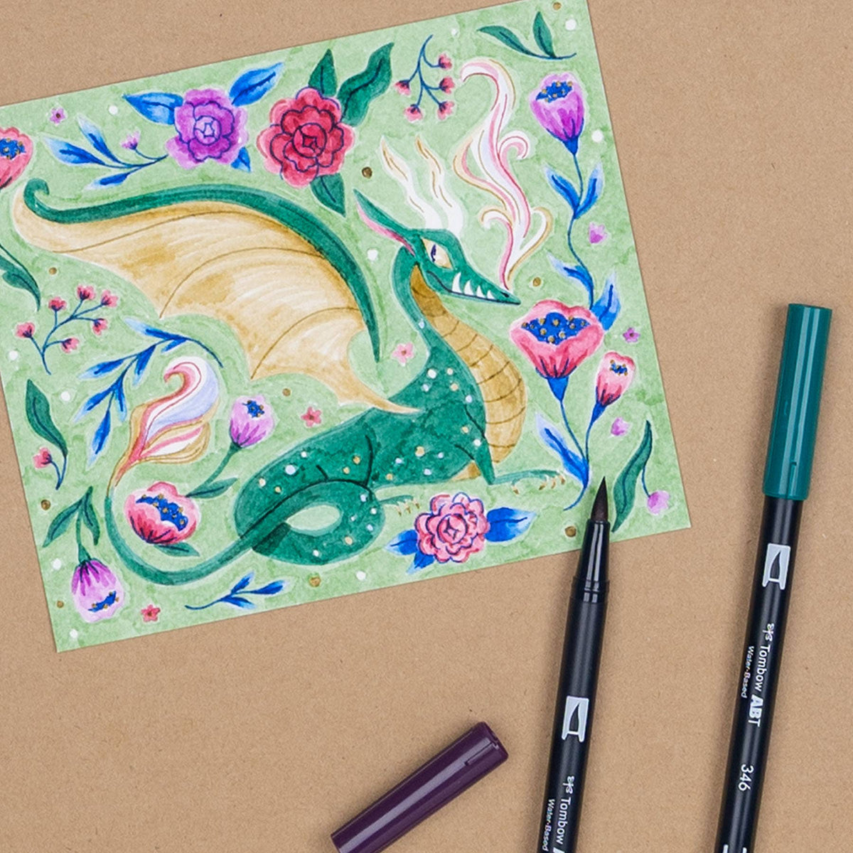 Tombow Dual Brush Pens - Dragons 10 Pack