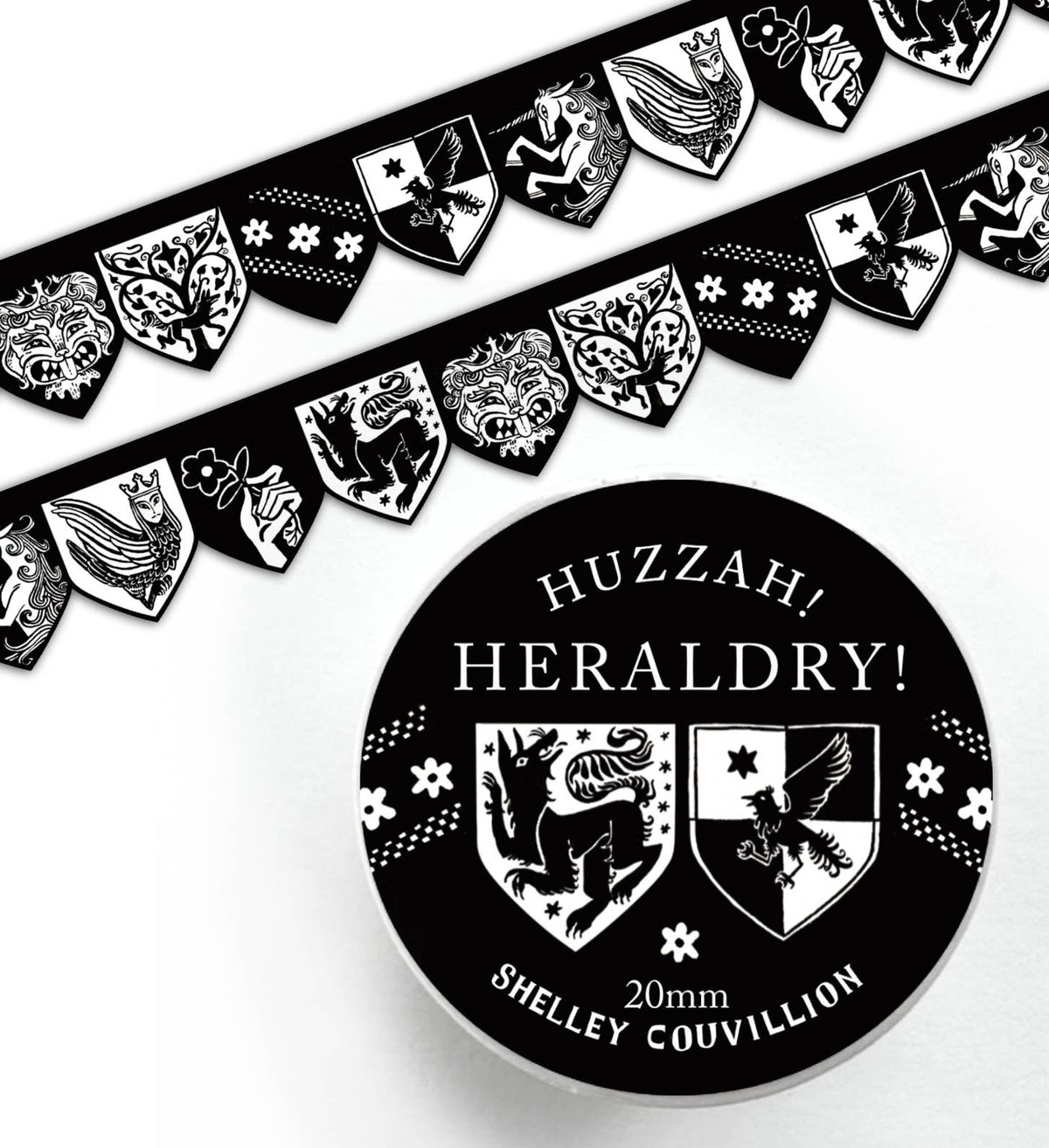 Heraldry Medieval Banner Washi Tape