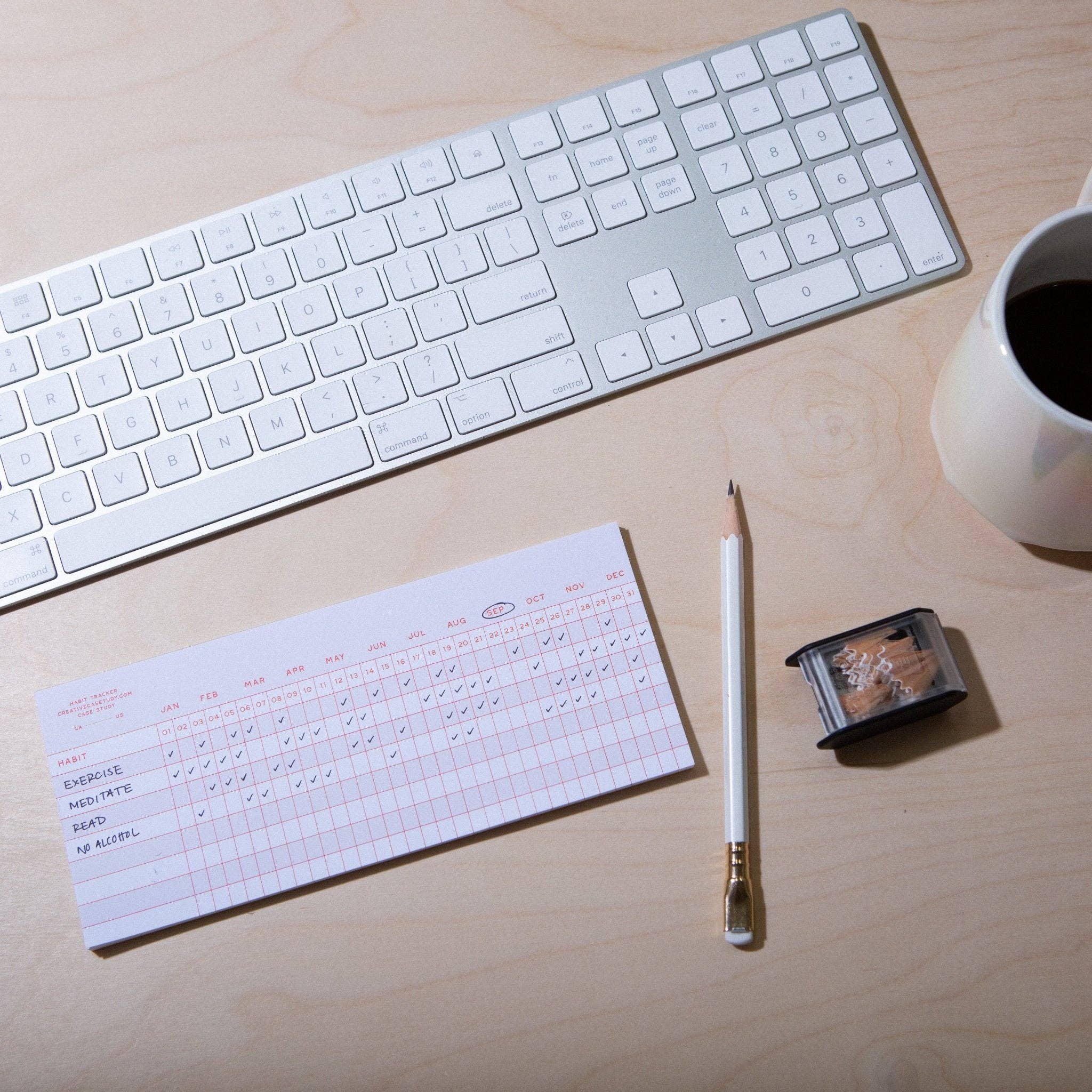 Utilitarian Habit Tracker Notepad