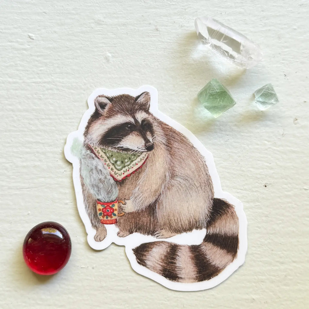 Rocky Raccoon Sticker – Of Aspen Curated Gifts