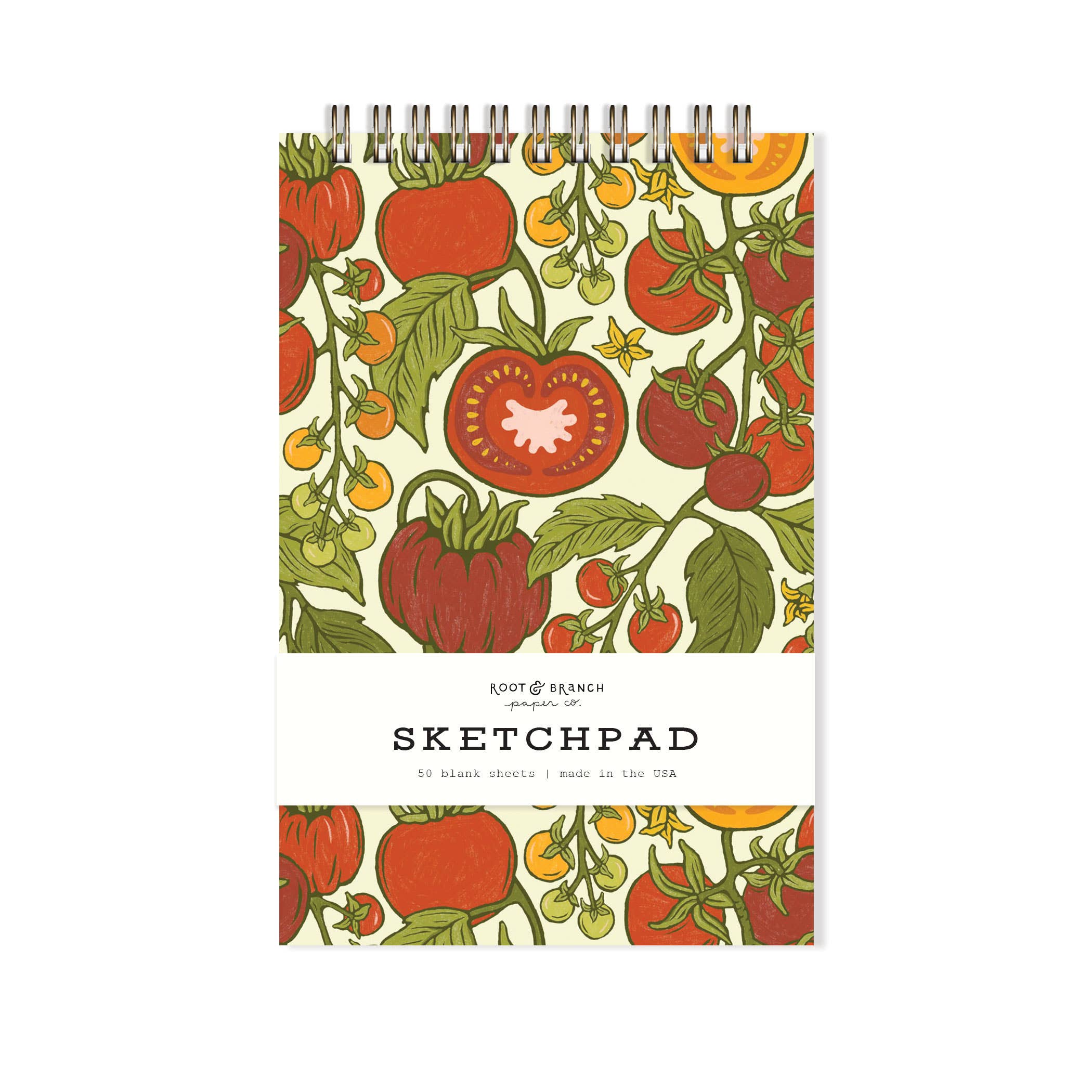 Tomato Garden Spiral Bound Sketchpad