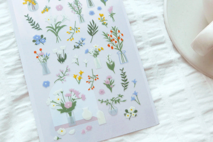 Floral Bouquet Sticker Sheet