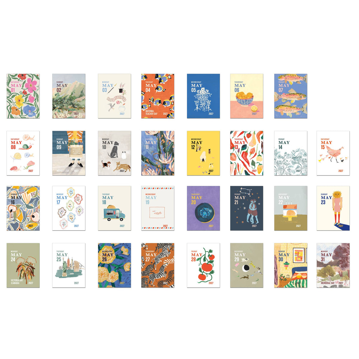 2027 MINI Daily Tear-off Calendar