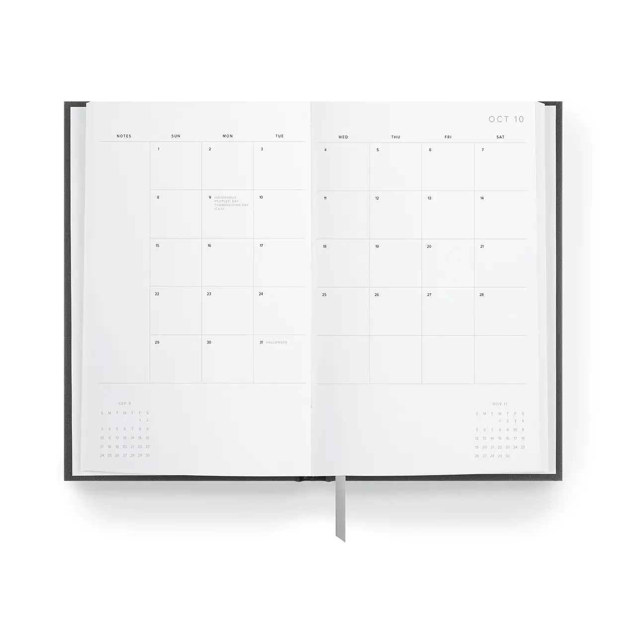 2023-2024 Appointed Hard Cover Daily Planner - Hunter Green