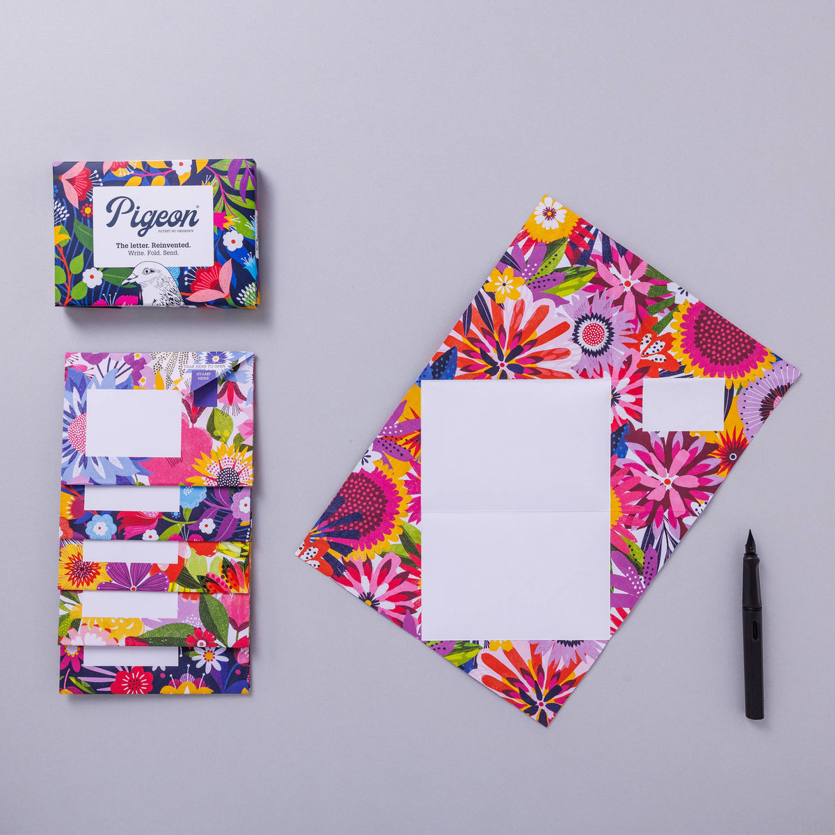 Floral Fantasia - Folding Letter Set of 6