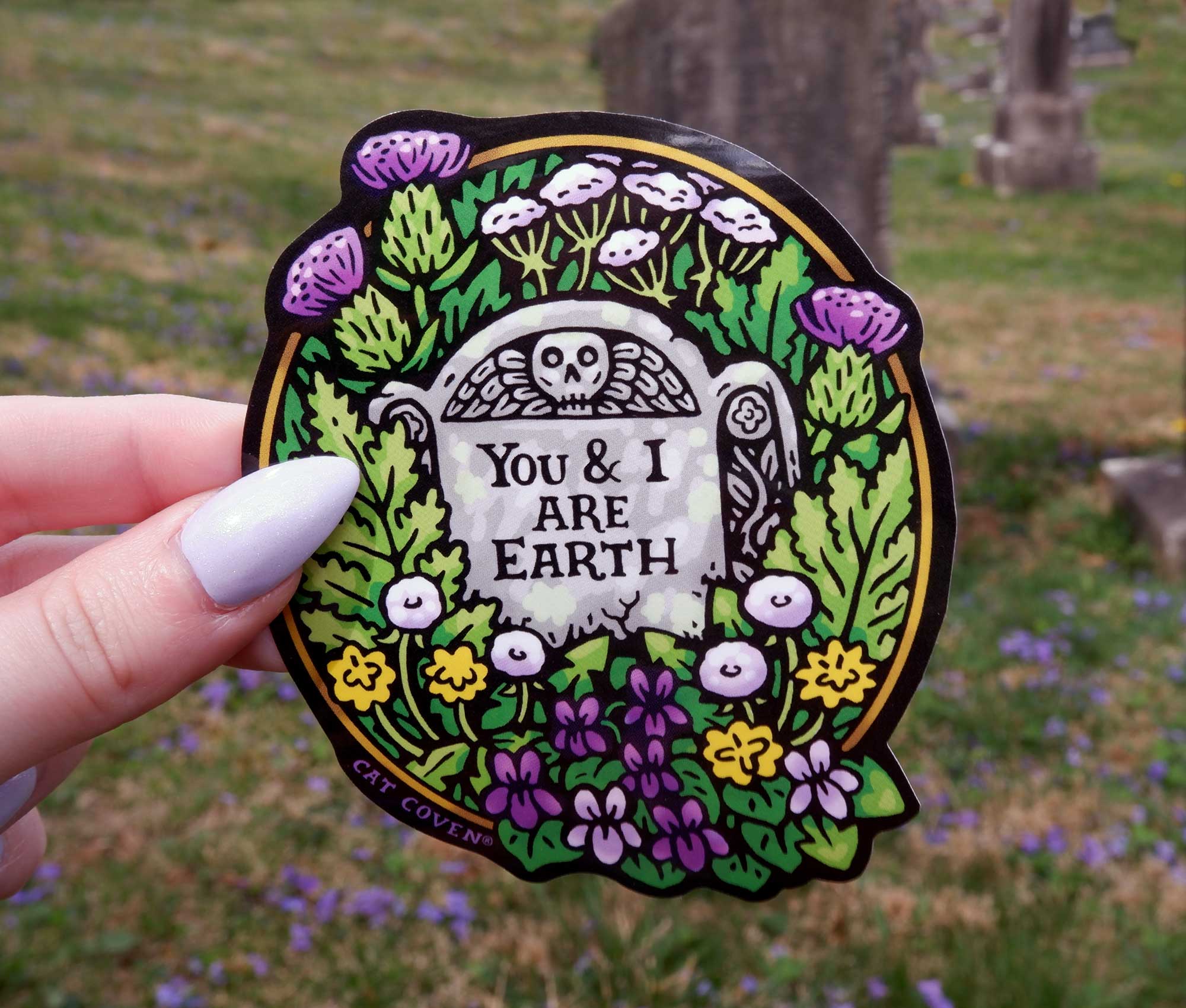 You and I Are Earth Sticker