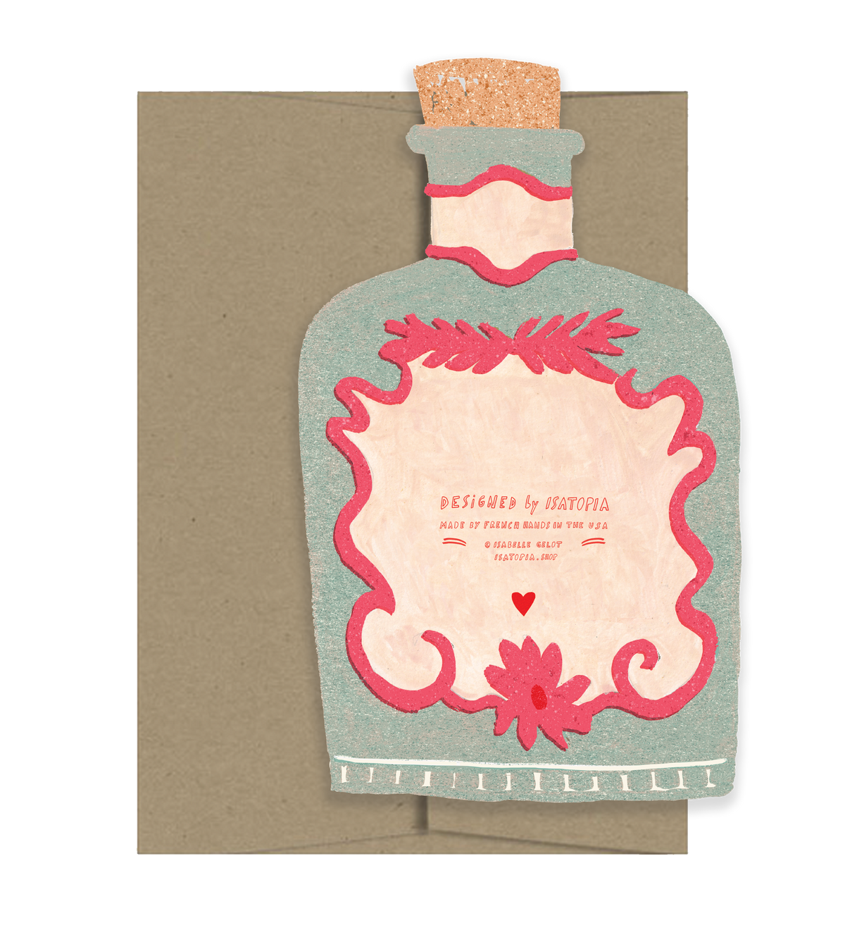 Love Potion Die Cut Card