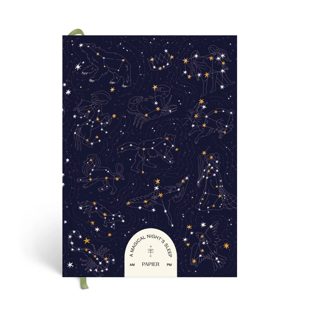 Papier Zodiac Foiled Guided Sleep Journal