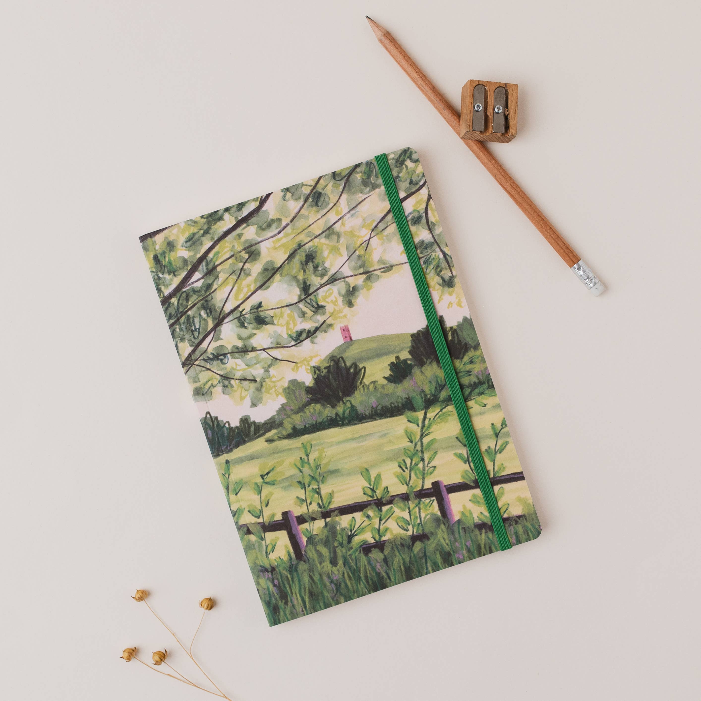 Glastonbury Tor Somerset Lined Notebook