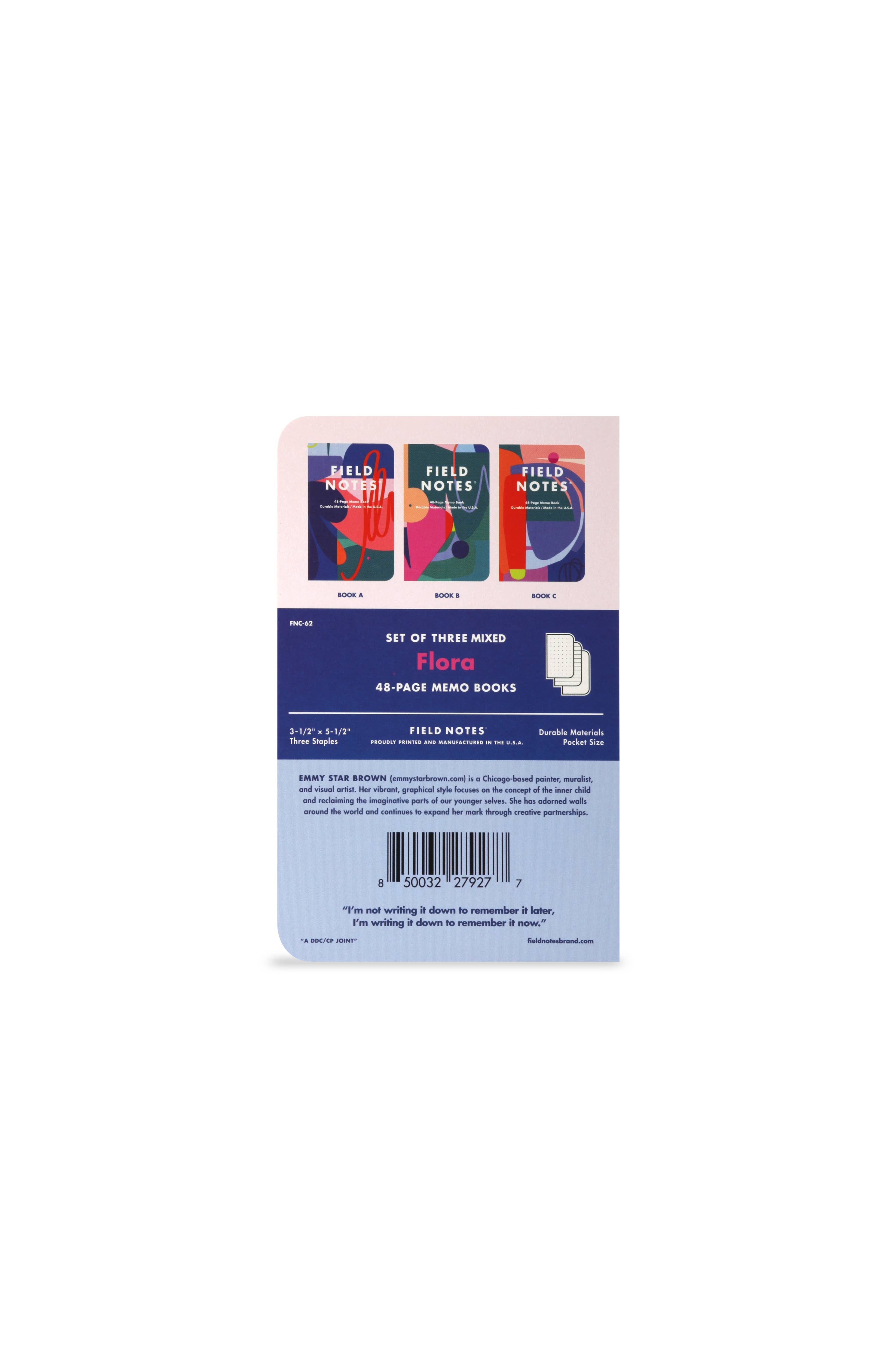 Abstract Flora Pocket Notebook Pack