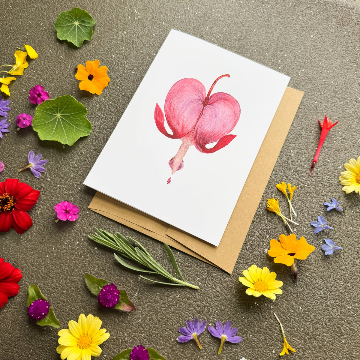 Bleeding Heart Card