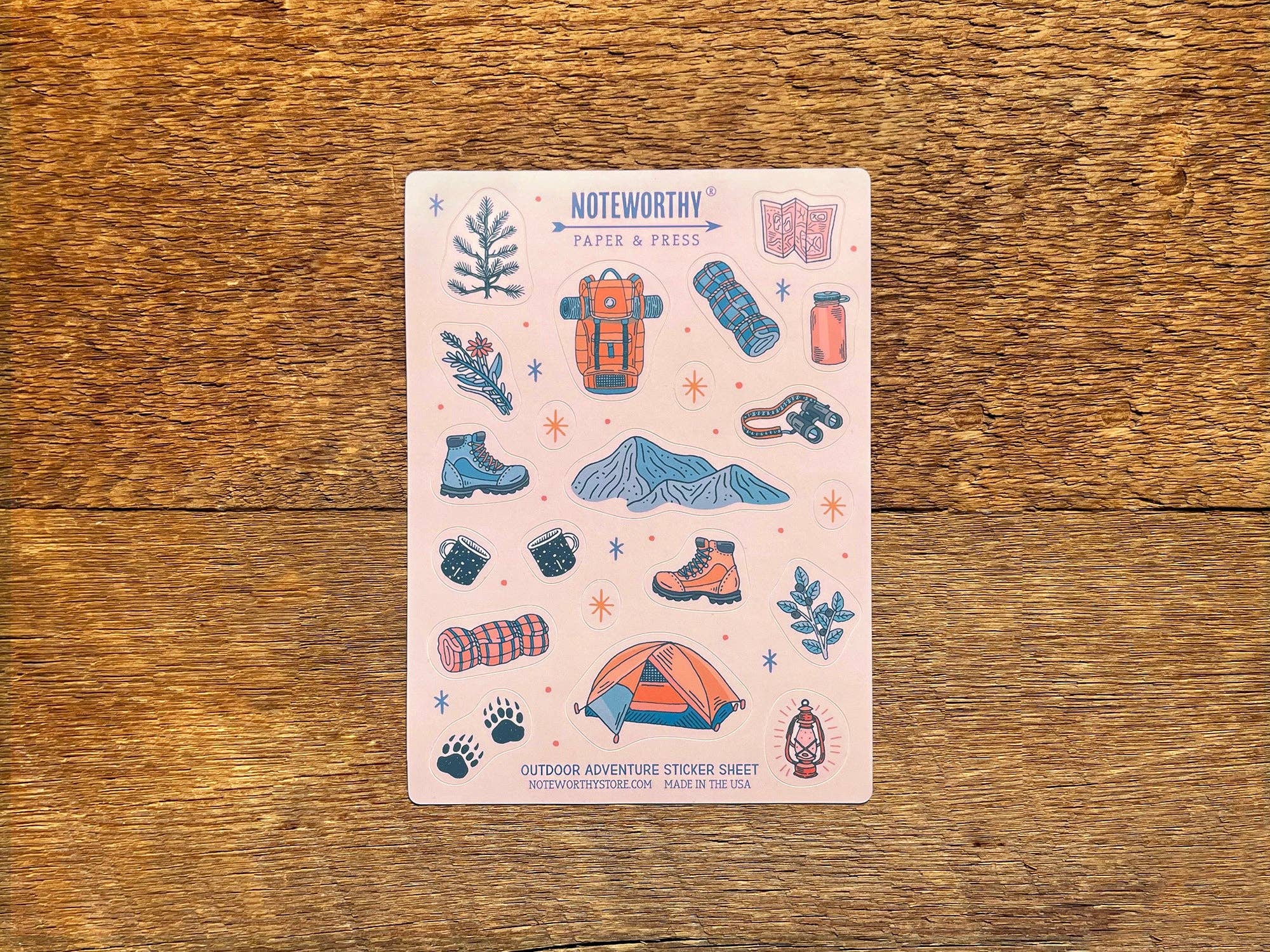 Outdoor Adventures Sticker Sheet