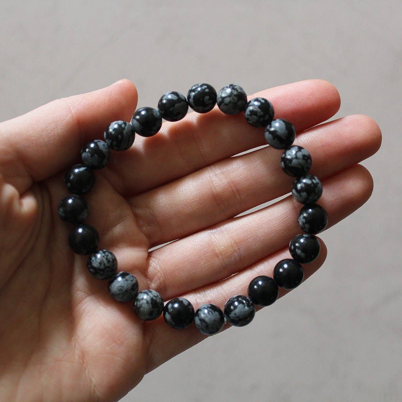 Snowflake Obsidian - Crystal Bracelet