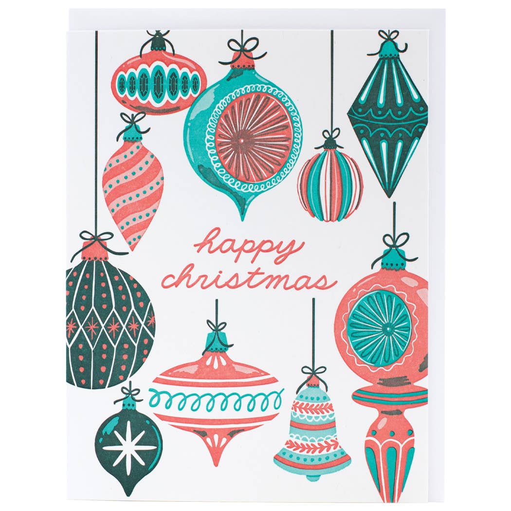Christmas Baubles Card