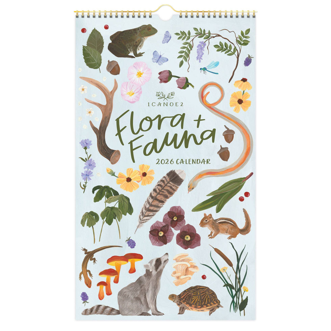 2026 Flora & Fauna Petite Wall Calendar