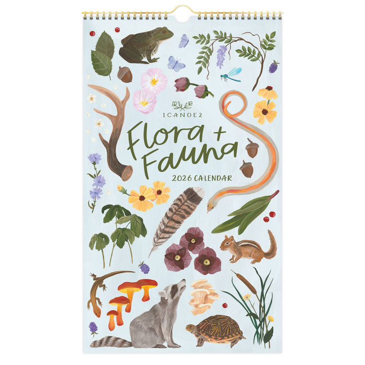 2026 Flora & Fauna Petite Wall Calendar