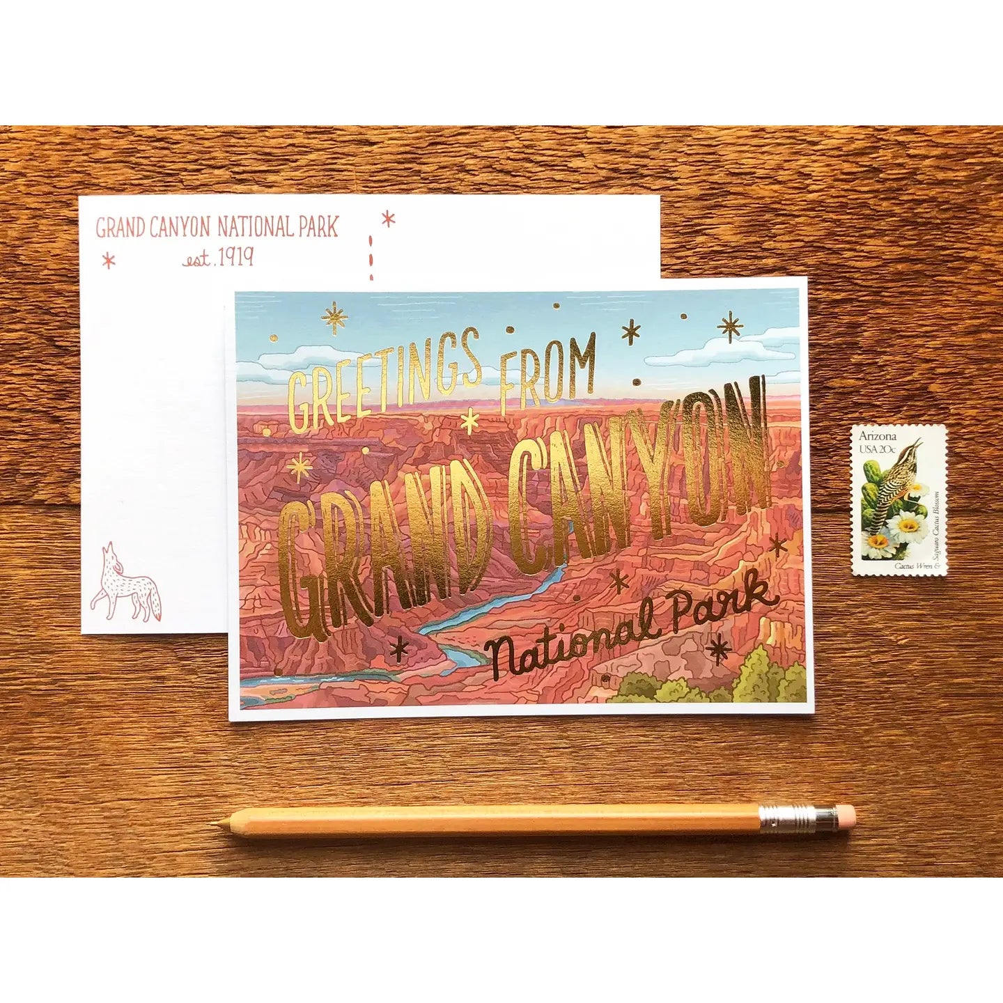 National Parks Foiled Postcards - 15 Parks
