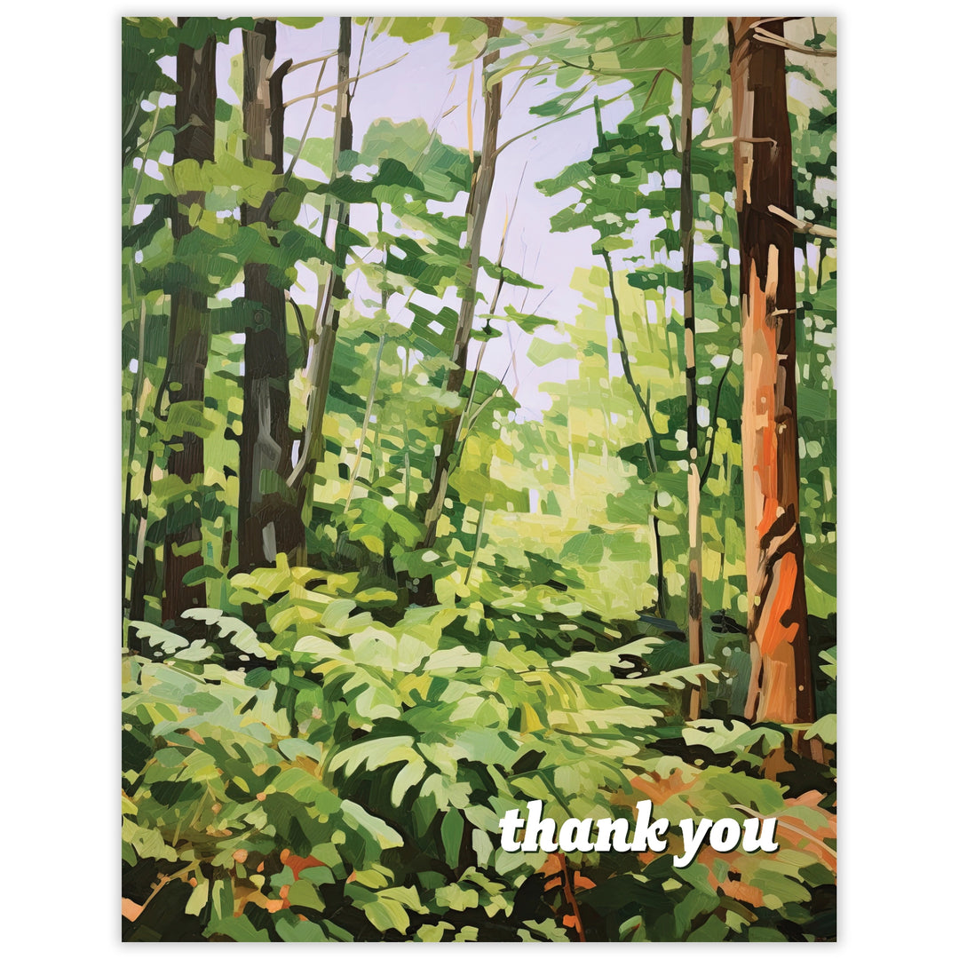 Verdant Understory Thank You Card