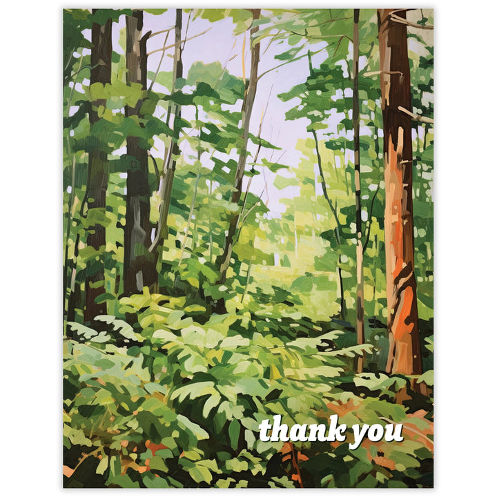 Verdant Understory Thank You Card