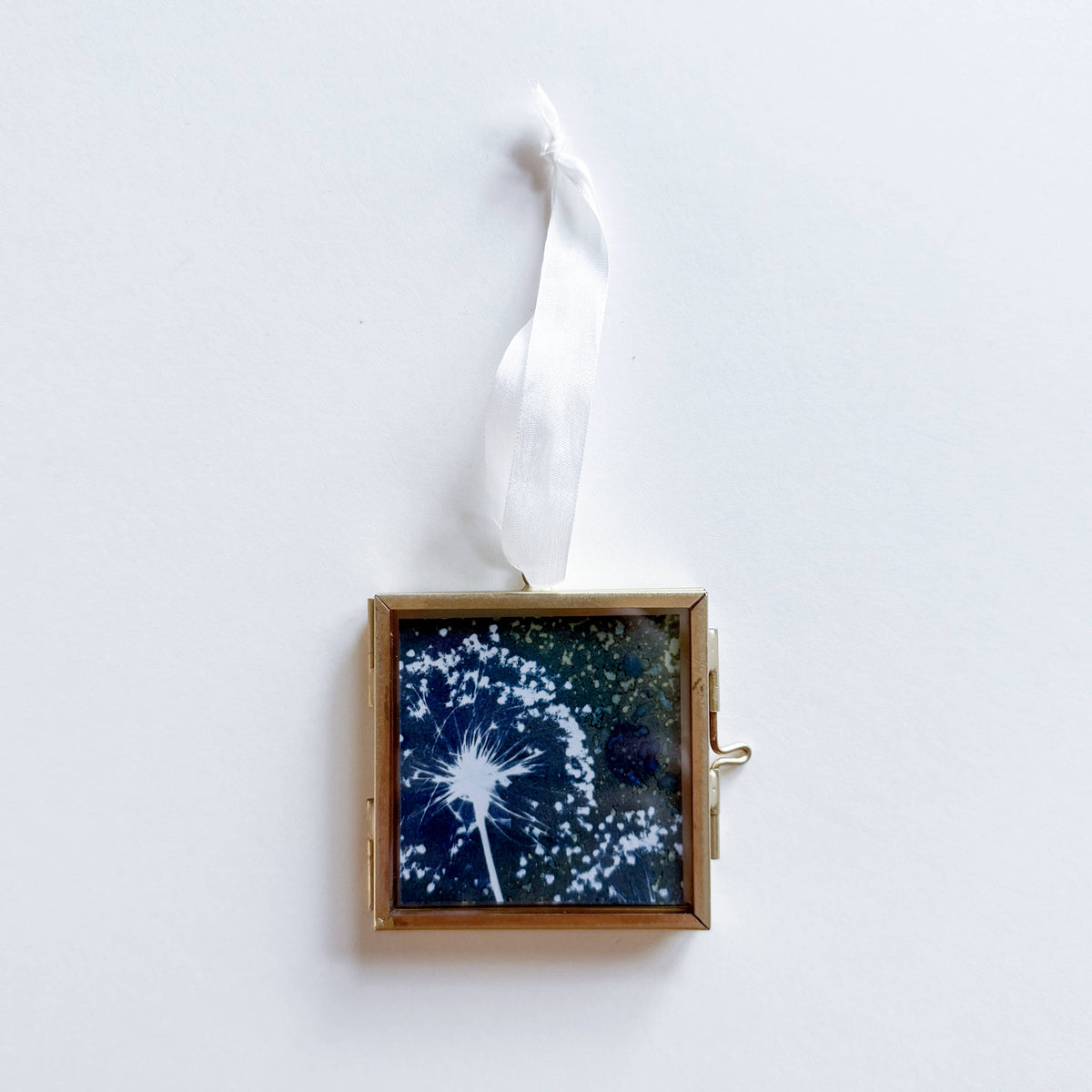 Mini Allium Cyanotype Hanging Ornament